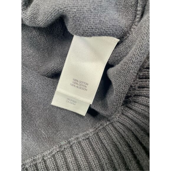 Kenneth Cole Sweater Men M Black Full Zip Rib Knit Military Style Casual Capsule - Picture 6 of 10